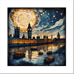 Starry Thames Posters and Art